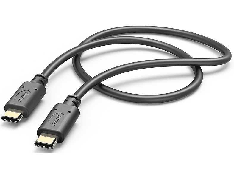Kabel USB-C - USB-C HAMA 201589 1 m Czarny – zdjęcie 2