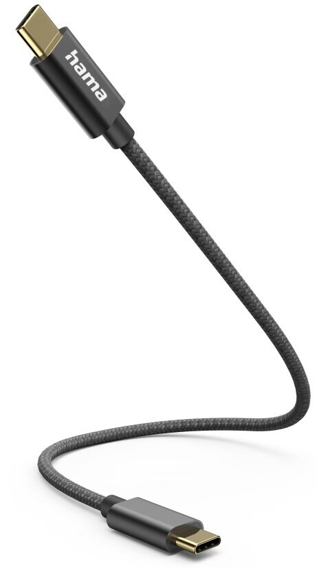 Kabel HAMA Ładujący/data USB-C - USB-C 0.2m Czarny