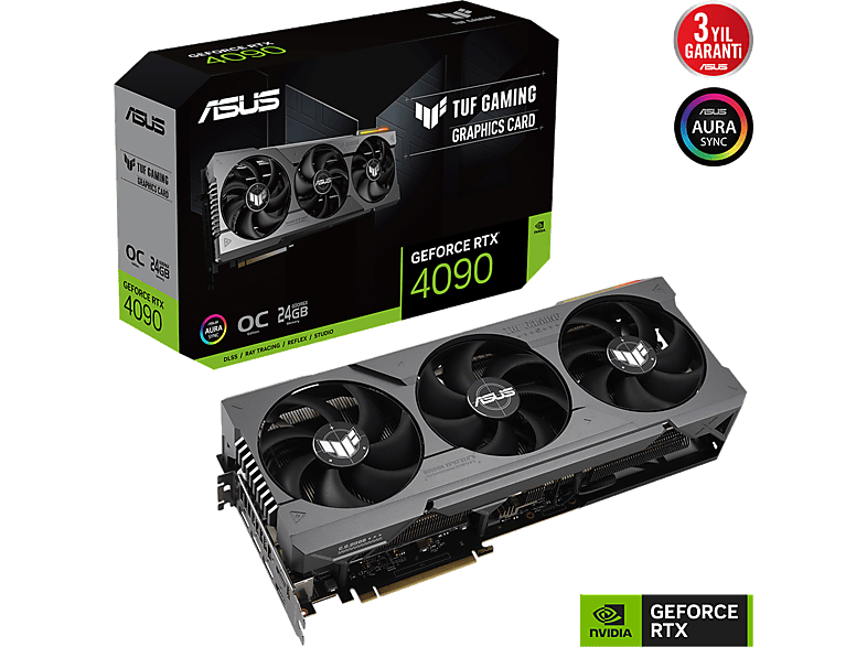 ASUS Tuf Gaming RTX 4090 OC Edition 24GB GDDR6X 384 Bit Ekran Kartı