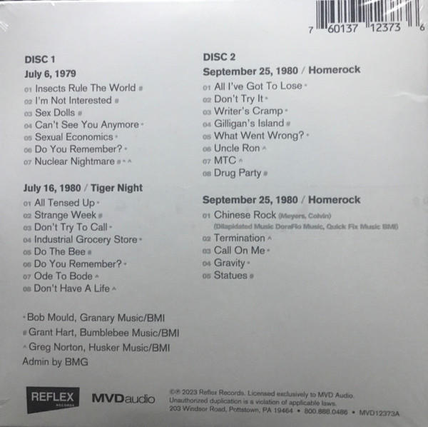 Hüsker Dü - Tonite Longhorn  - (CD)