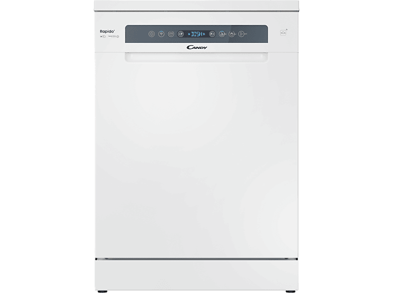 Candy Rapido' CF 4E4F0W, 14 servicios, 8 programas, Inicio Diferido, Motor Inverter, 60 cm, Conectividad Wi-Fi, Blanco