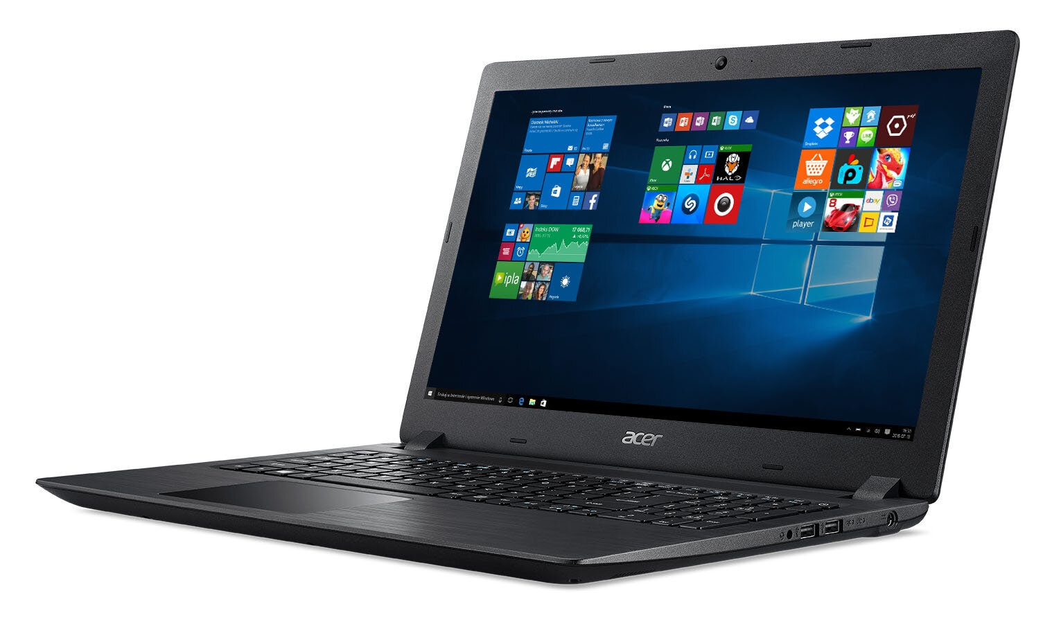 Laptop ACER Aspire 3 A315-51-3286 i3-6006U/4GB/500GB/HD520/Win10 Czarny