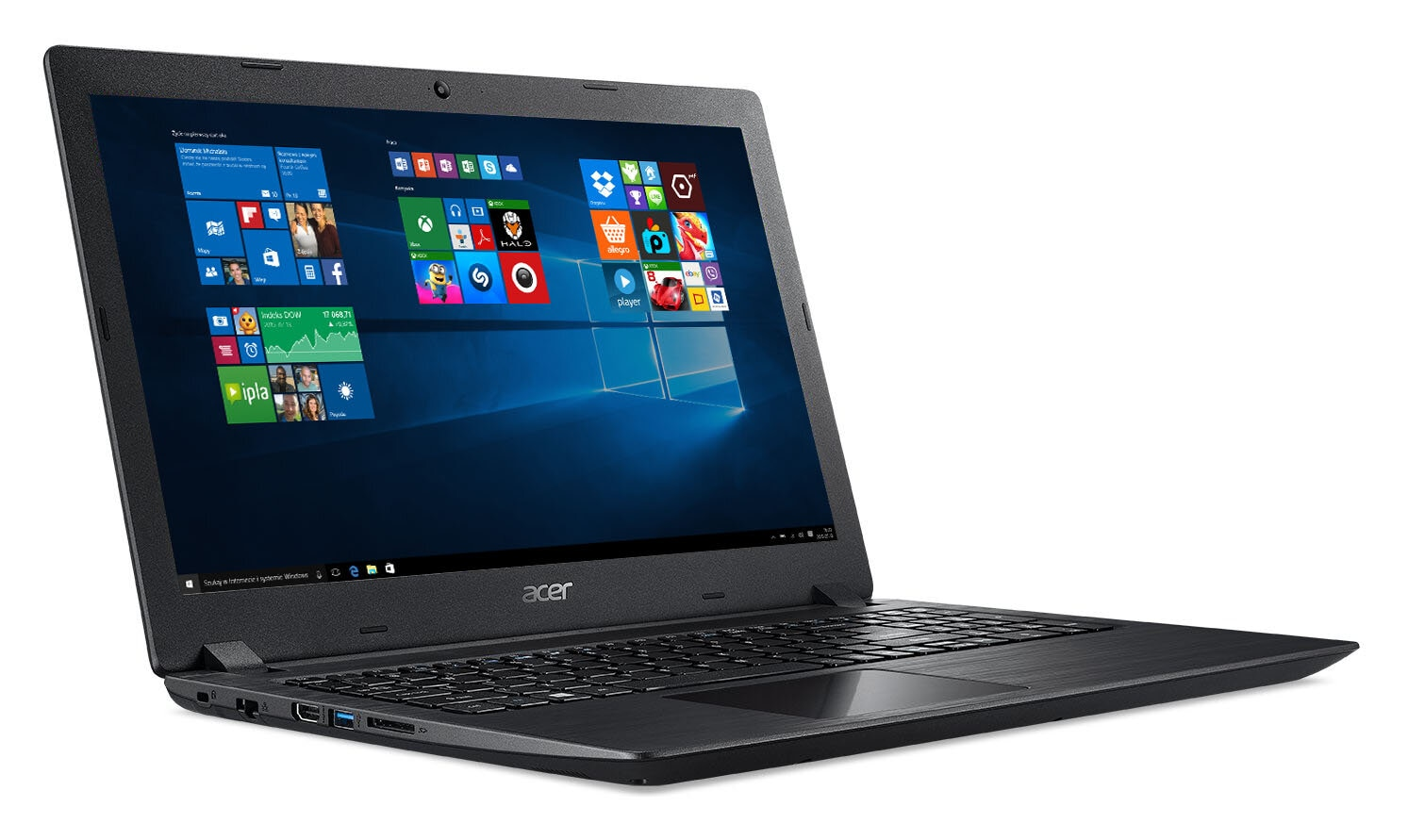 Laptop ACER Aspire 3 A315-51-3286 i3-6006U/4GB/500GB/HD520/Win10 Czarny