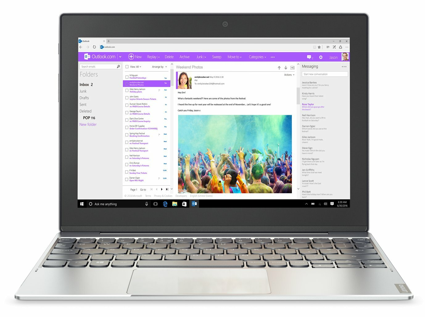 Laptop/Tablet 2w1 LENOVO Miix 320-10ICR 80XF00F0PB/JKPB x5-Z8350/2GB/SSD64GB/INT/Win10 Srebrny