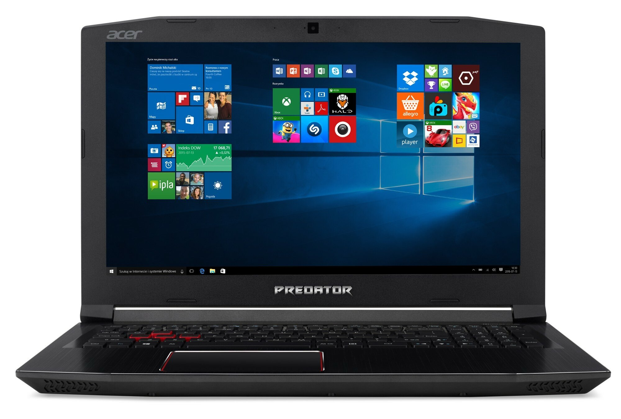Laptop ACER Predator Helios 300 PH315-51-71X3 NH.Q3HEP.008 i7-8750H/8GB/128GB SSD+1TB/GTX1050Ti/Win10H