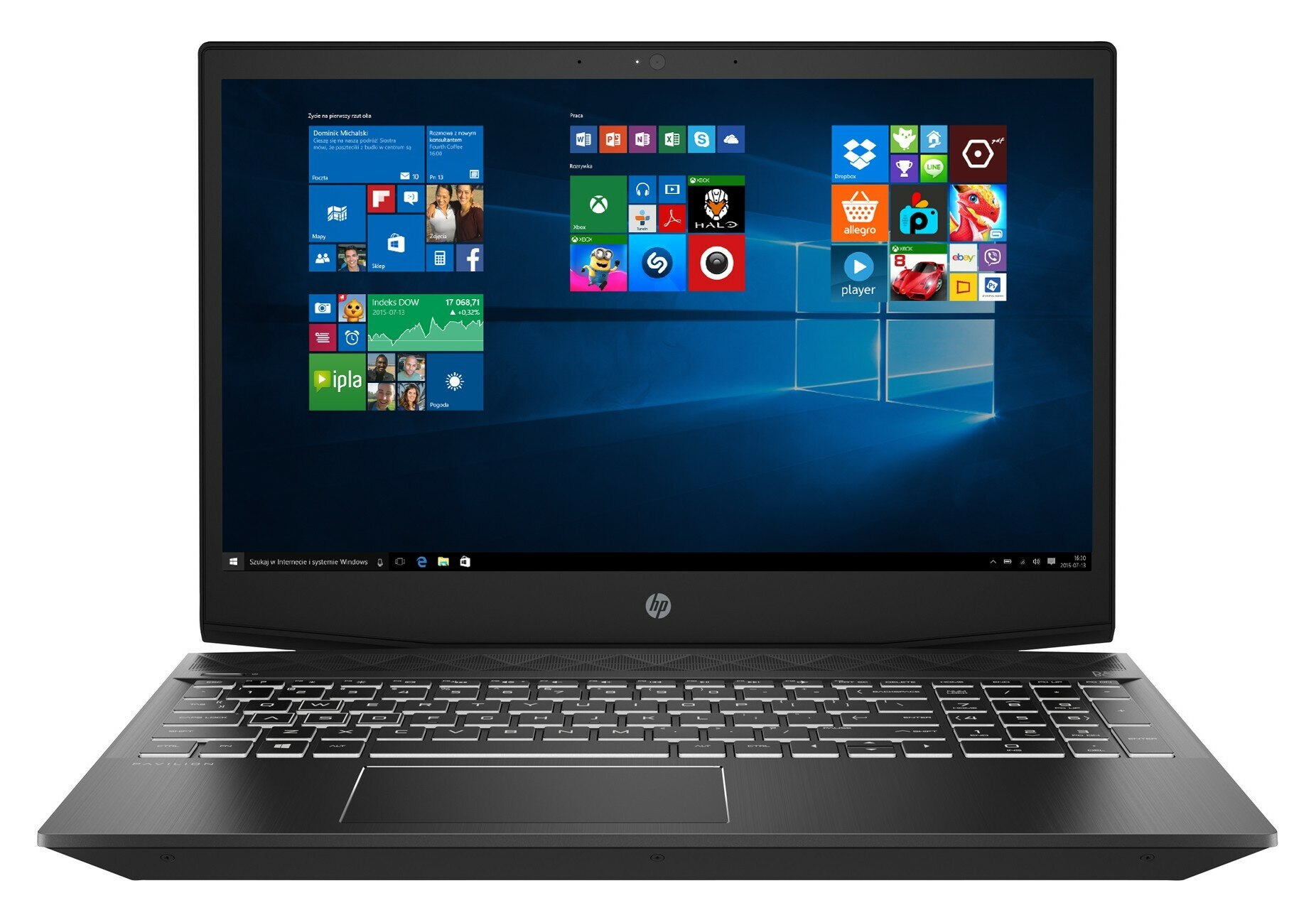 Laptop HP Pavilion Gaming 15-cx0044nw i7-8750H/8GB/1TB+128GB SSD/GTX1050Ti/Win10H