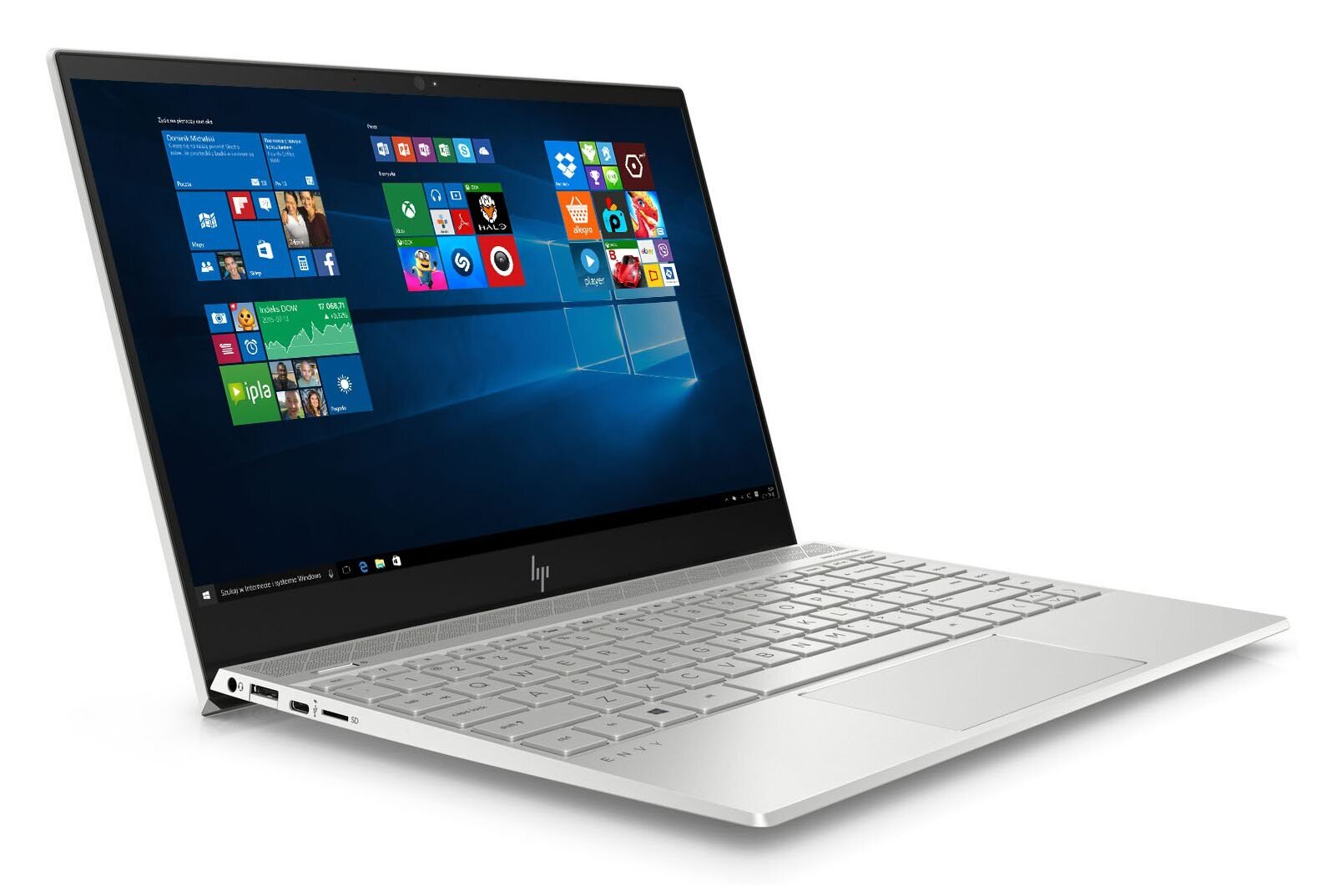 Laptop HP Envy 13-ah1013nw i5-8265U/8GB/256GB SSD/INT/Win10H Naturalne Srebro
