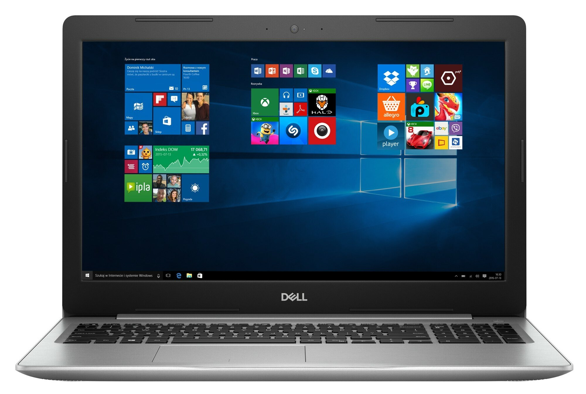 Laptop DELL Inspiron 15 5570-5279SLV 15.6 FHD Touch i5-8250U/8GB/256GB SSD/INT/Win10H Srebrny
