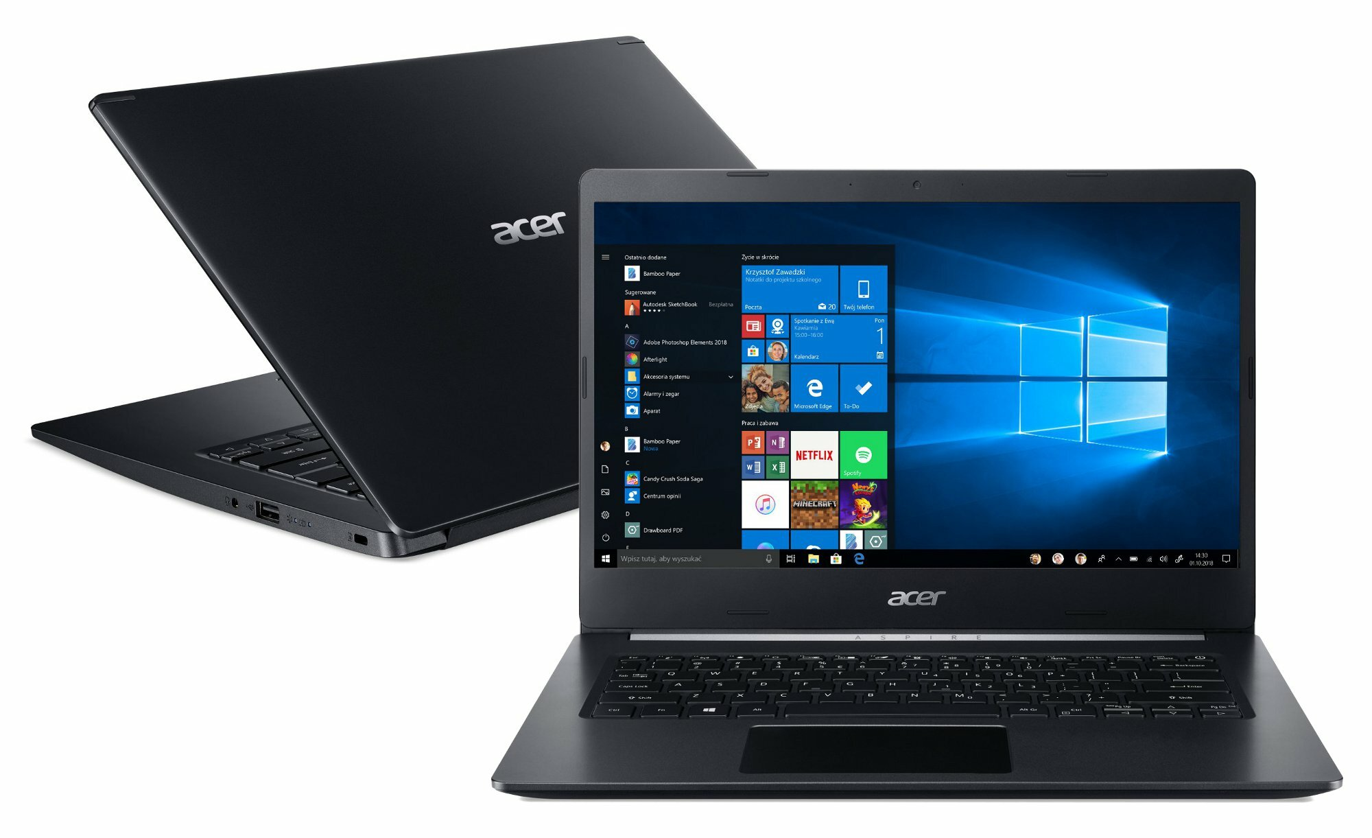 Laptop ACER Aspire 5 A514-52-56CT NX.HMFEP.001 FHD i5-10210U/8GB/512GB SSD/INT/Win10H Czarny