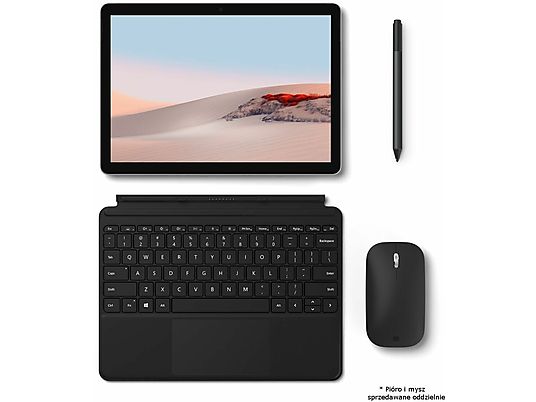 Laptop/Tablet 2w1 MICROSOFT Surface Go 2 Wi-Fi Dotykowy Pentium 4425Y/4GB/64GB eMMC/INT/Win10H + klawiatura Type Cover Czarny