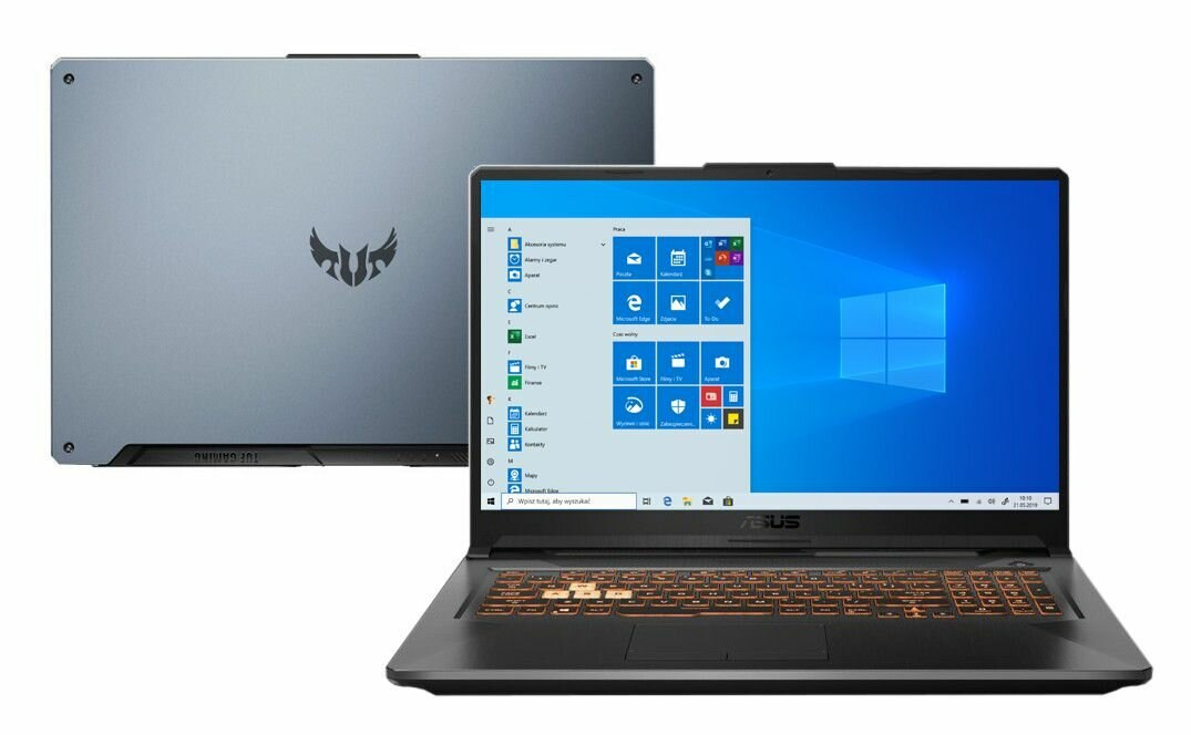 Laptop ASUS TUF Gaming A17 FA706IU-H7006T FHD Ryzen 7 4800H/16GB/512GB SSD/GTX1660Ti 6GB/Win10H Szary