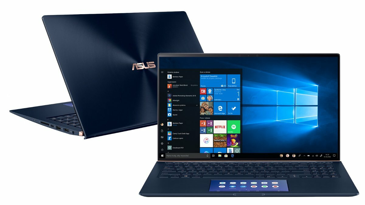 Laptop ASUS ZenBook 15 UX534FAC-A8065T FHD i5-10210U/8GB/512GB SSD/INT/Win10H Niebieski