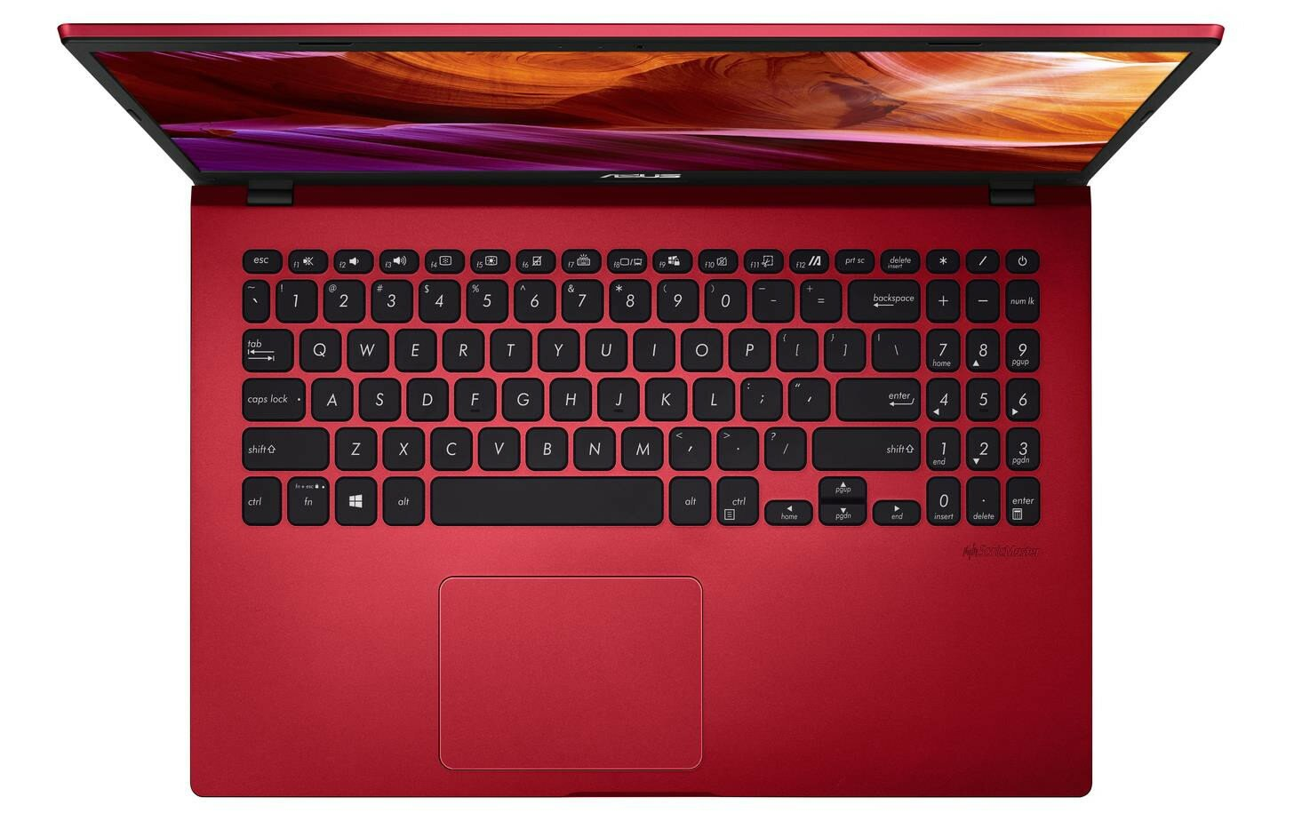 Laptop ASUS F509JA-EJ661T FHD i3-1005G1/4GB/256GB SSD/INT/Win10H Czerwony