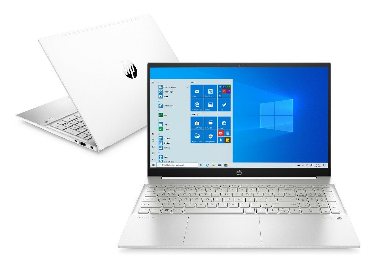 Laptop HP Pavilion 15-eg0004nw FHD i5-1135G7/8GB/512GB SSD/MX350 2GB/Win10H Biały (Ceramic White)