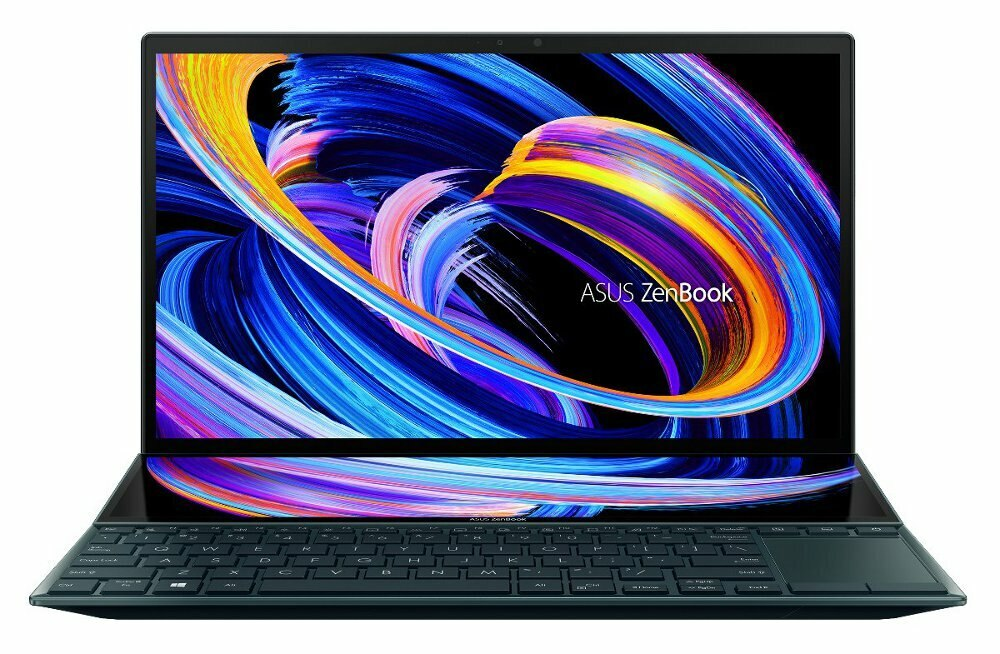 Laptop ASUS ZenBook Duo 14 UX482EA-HY034R FHD Dotykowy i7-1165G7/16GB/512GB SSD/INT/Win10Pro Niebieski (Celestial Blue)