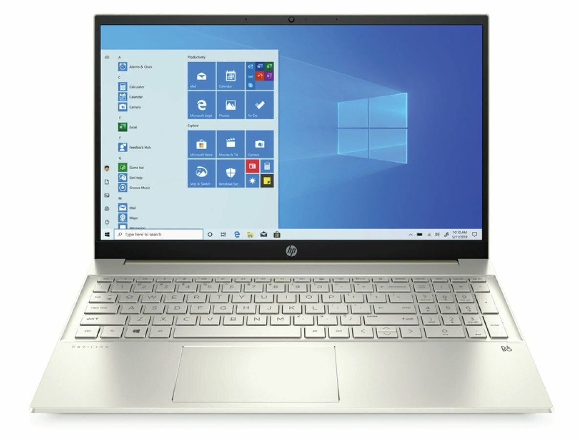 Otwarty laptop na białej powierzchni.