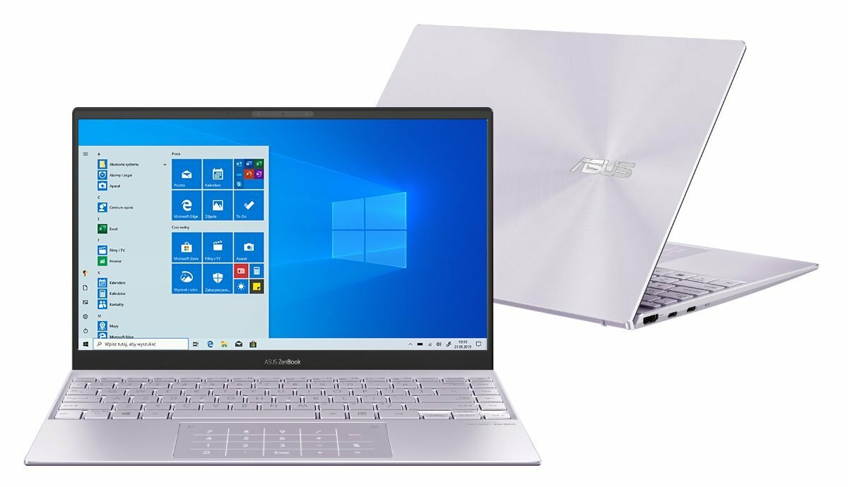 Laptop ASUS ZenBook 13 UX325JA-KG249T FHD OLED i5-1035G4/16GB/512GB SSD/INT/Win10H Fioletowy (Lilac Mist)