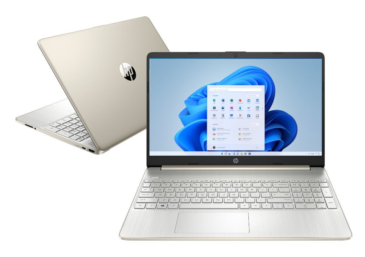 Laptop HP 15s-fq2101nw FHD i3-1115G4/8GB/256GB SSD/INT/Win11H Złoty (Pale Gold)