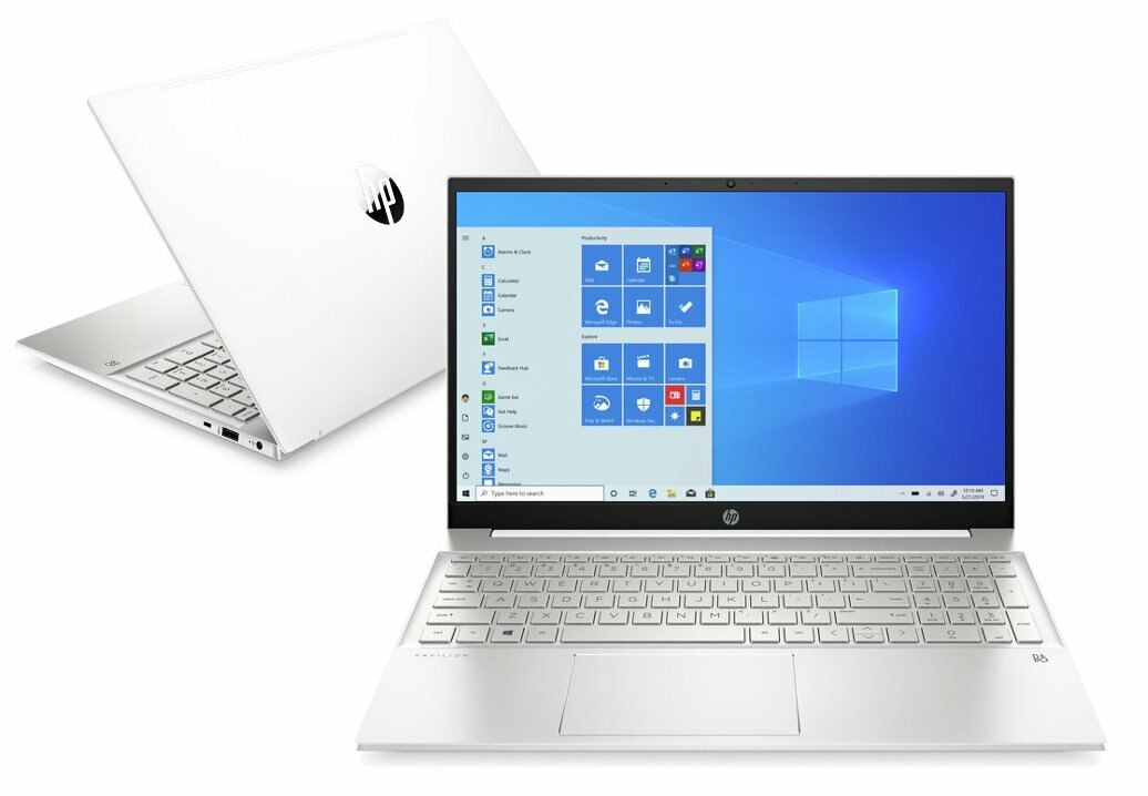 Laptop HP Pavilion 15-eh1231nw FHD Ryzen 5 5500U/8GB/512GB SSD/INT/Win10H Biały (Ceramic White)