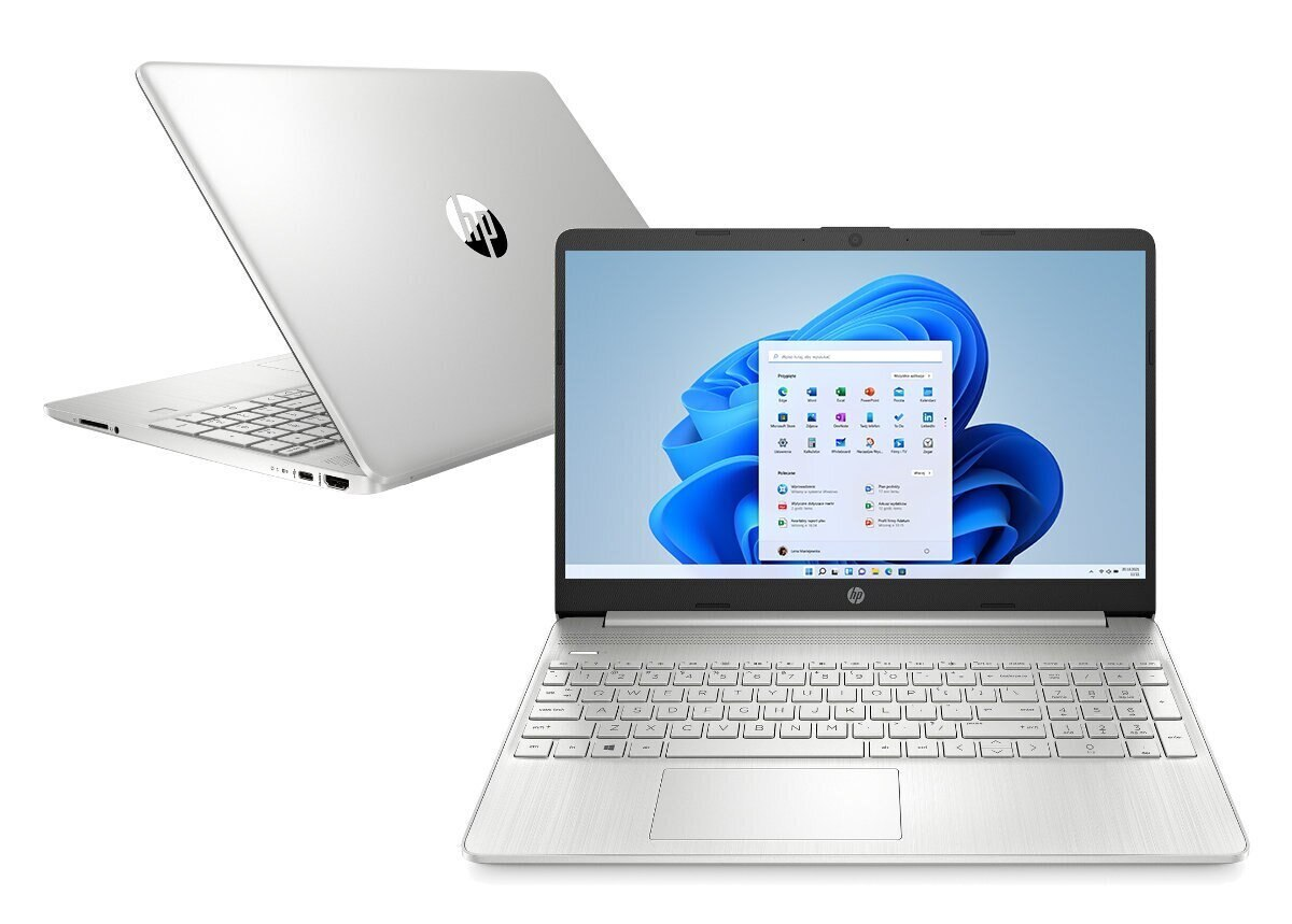 Laptop HP 15s-eq2401nw FHD Ryzen 7 5700U/16GB/512GB SSD/INT/Win11H Srebrny (Natural Silver)