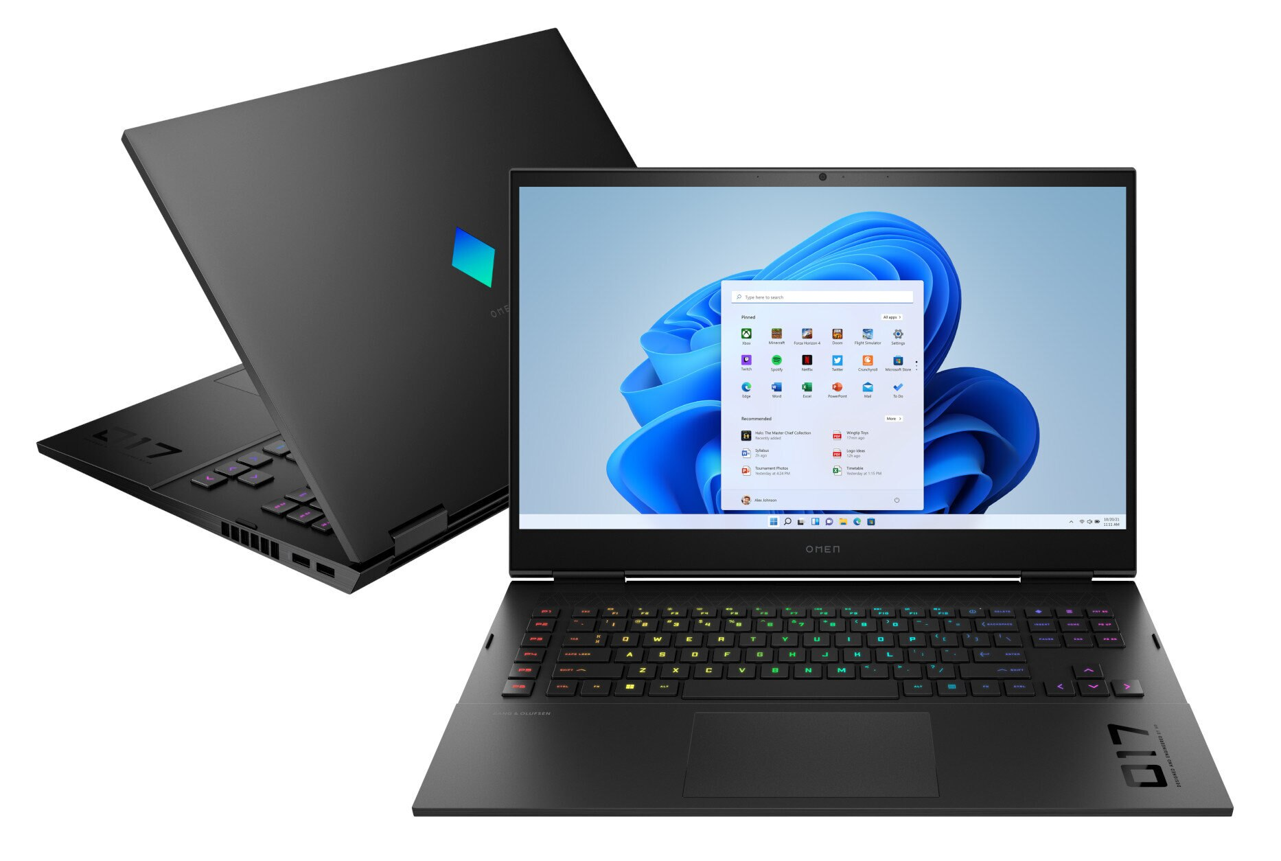 Laptop HP Omen 17-ck0131nw FHD i7-11800H/16GB/1TB SSD/RTX3060 6GB/Win11H Czarny (Shadow Black)