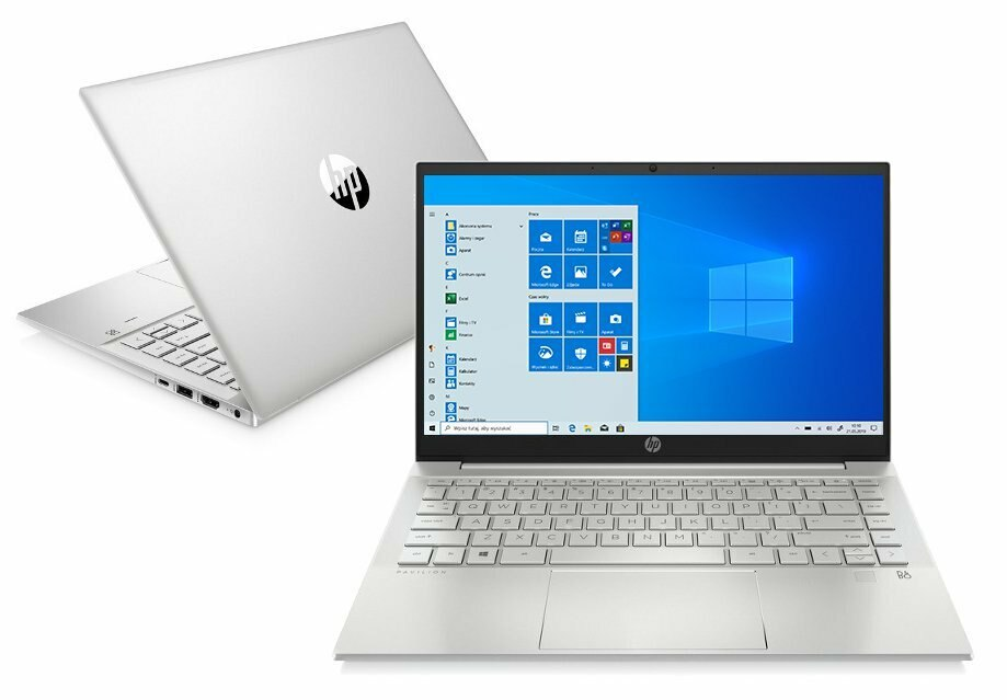 Laptop HP Pavilion 14-ec0101nw FHD Ryzen 5 5500U/8GB/512GB SSD/INT/Win11H Srebrny (Natural Silver)