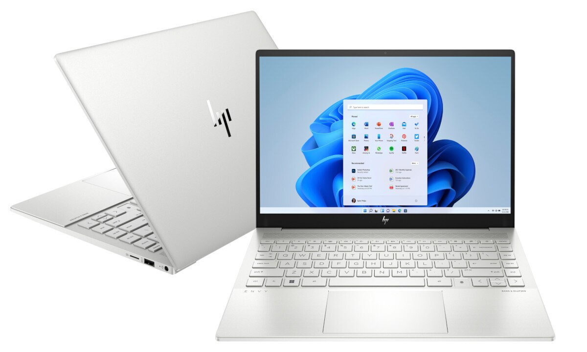 Laptop HP Envy 14-eb0201nw WUXGA i7-11370H/16GB/1TB SSD/INT/Win11H Srebrny (Natural Silver)