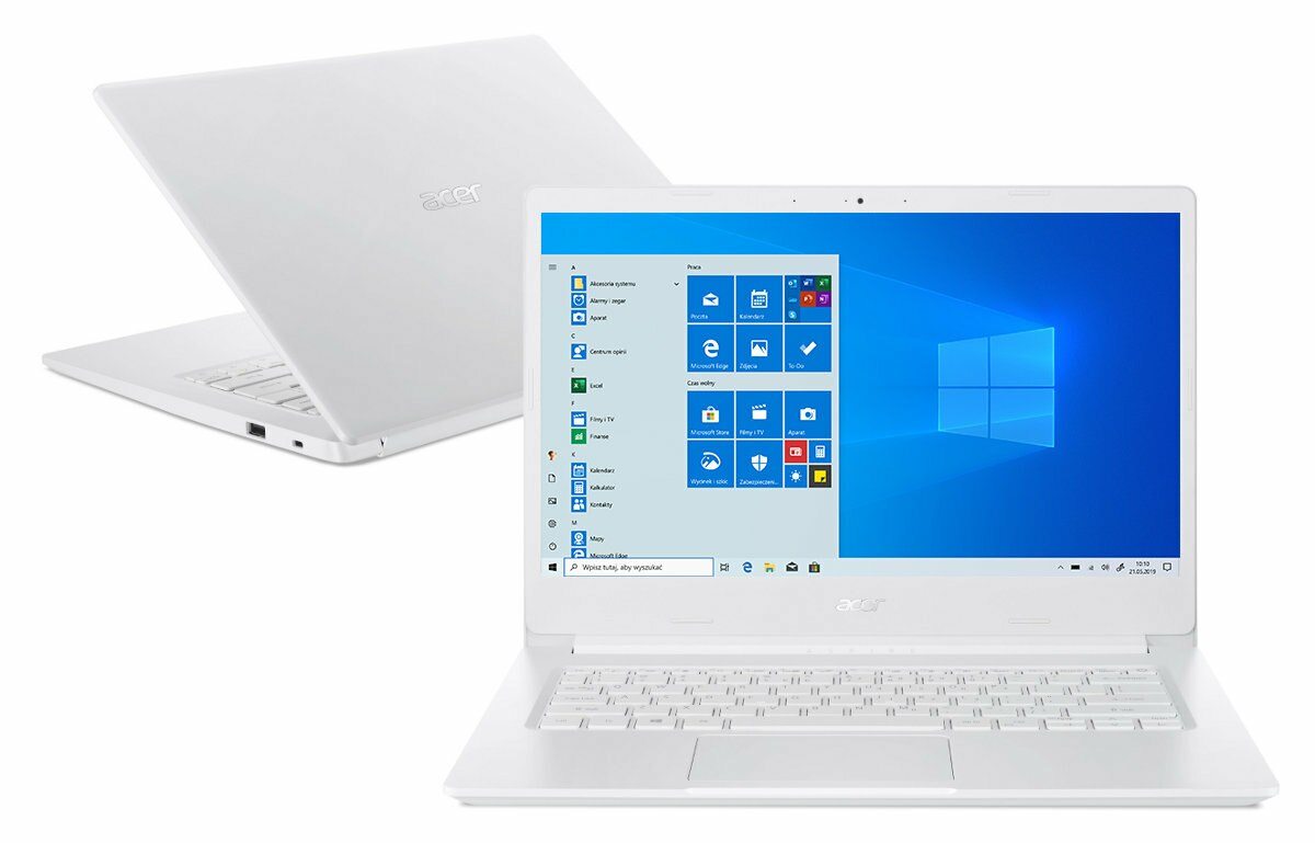 Laptop ACER Aspire 1 A114-61-S80P FHD Snapdragon 7c/4GB/64GB eMMC/INT/Win10HS Biały