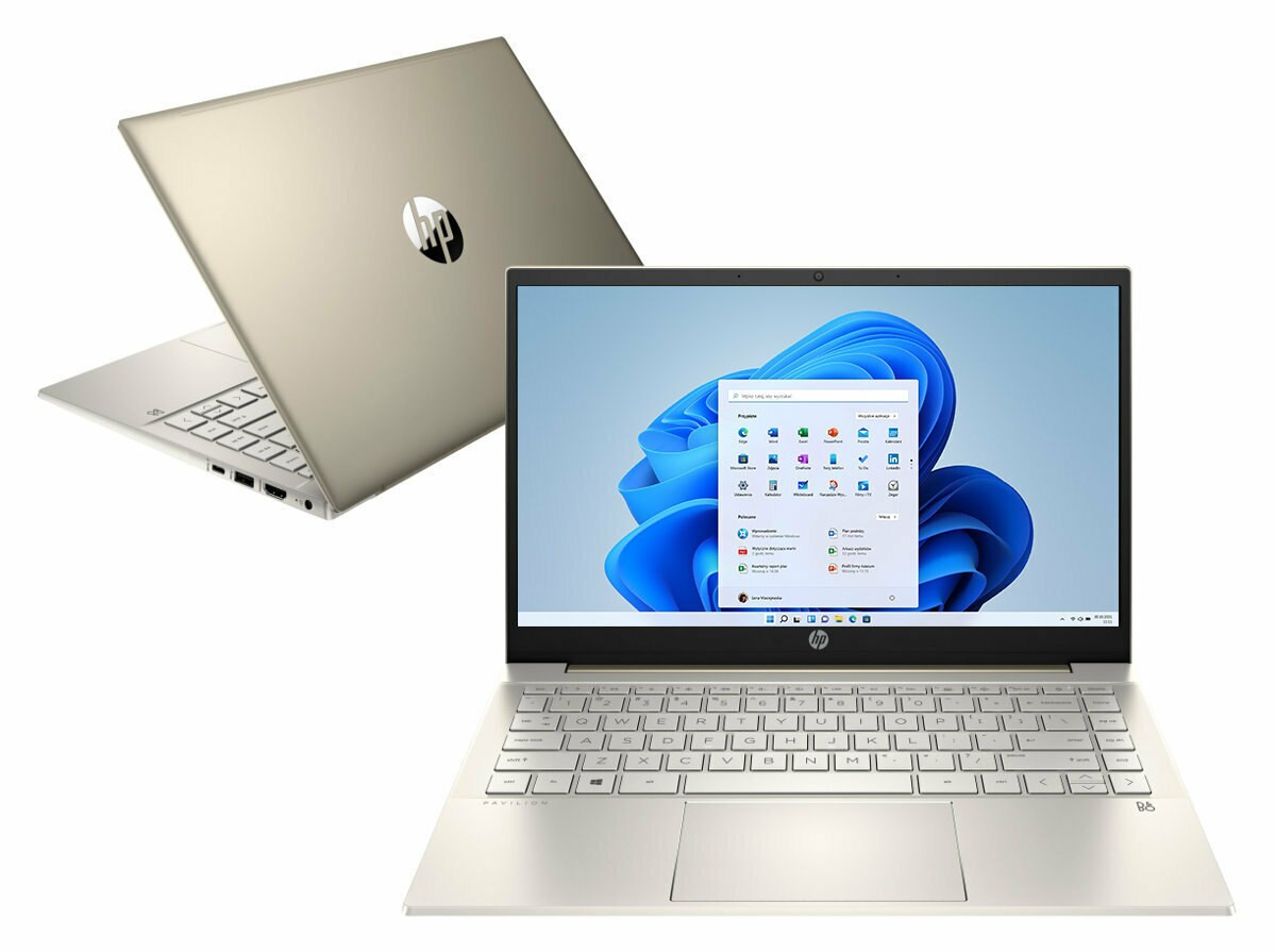Laptop HP Pavilion 14-dv1331nw FHD i5-1155G7/8GB/512GB SSD/INT/Win11H Złoty (Warm Gold)