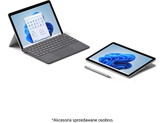 Laptop/Tablet 2w1 MICROSOFT Surface Go 3 10.5 Pentium Gold 6500Y/4GB/64GB eMMC/INT/Win11S Platynowy + klawiatura Type Cover Czarny