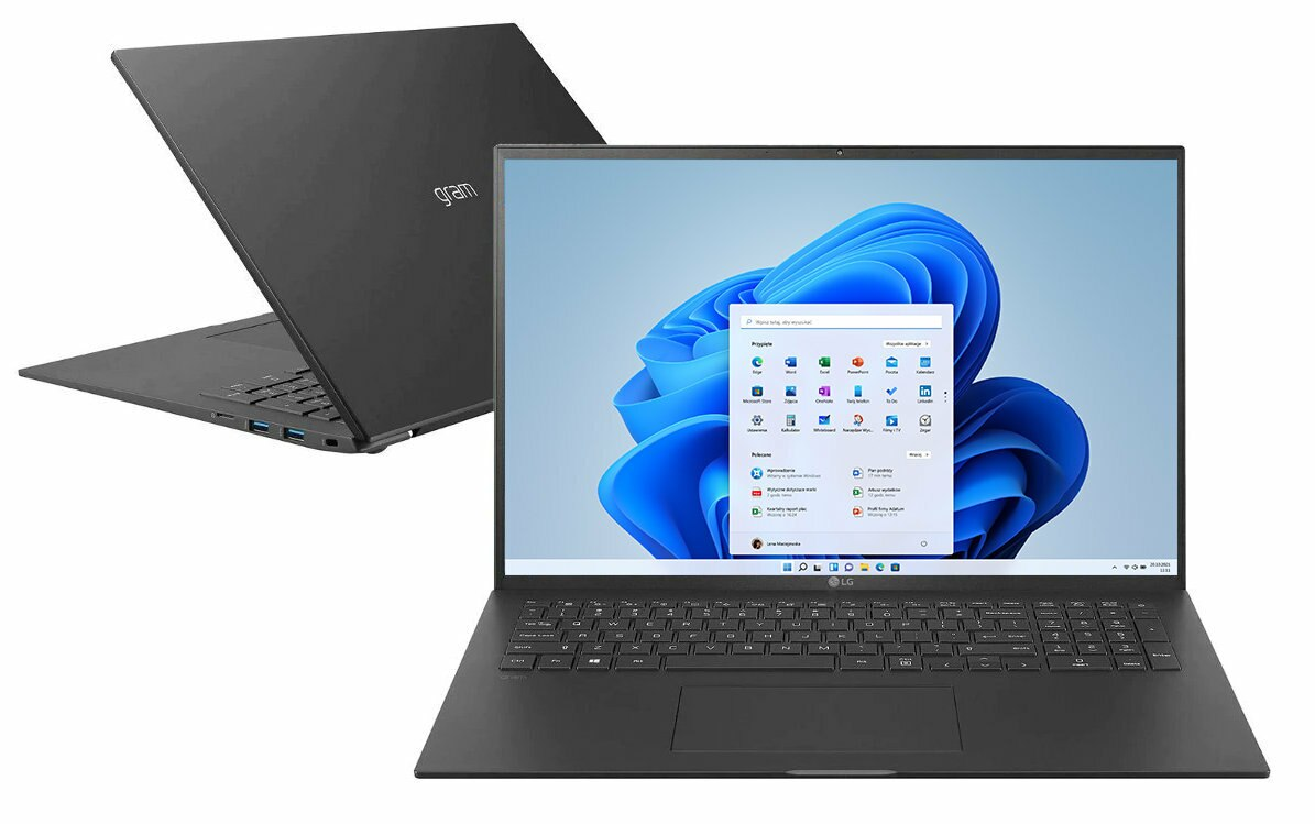 Laptop LG Gram 2021 17Z90P-G.AA85Y WQXGA i7-1165G7/16GB/512GB SSD/INT/Win11H Czarny
