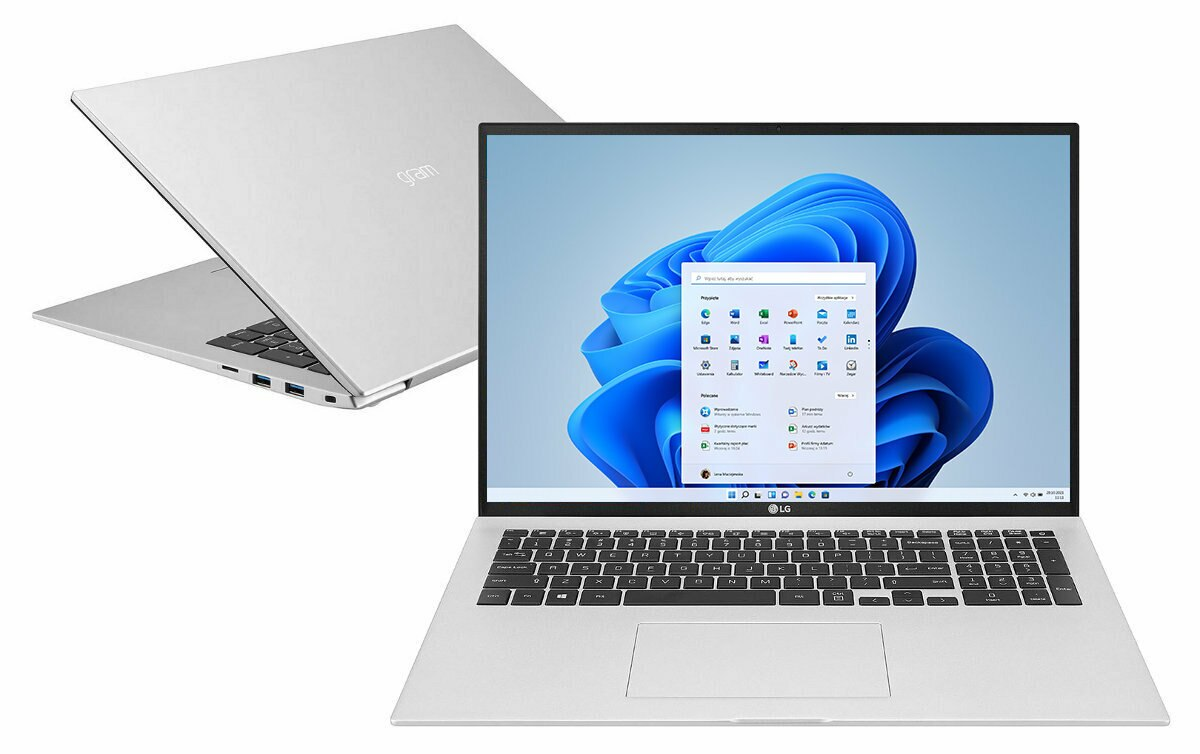 Laptop LG Gram 2021 17Z90P-G.AA89Y WQXGA i7-1165G7/16GB/1TB SSD/INT/Win11H Srebrny