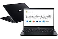 Laptop ACER Aspire 3 A315-34-C6K4 FHD Celeron N4020/4GB/128GB SSD/INT/Win11HS Czarny + Microsoft 365 12 mies.