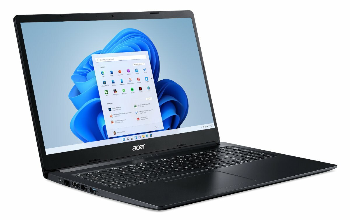 Laptop ACER Aspire 3 A315-34-C6K4 FHD Celeron N4020/4GB/128GB SSD/INT/Win11HS Czarny + Microsoft 365 12 mies.