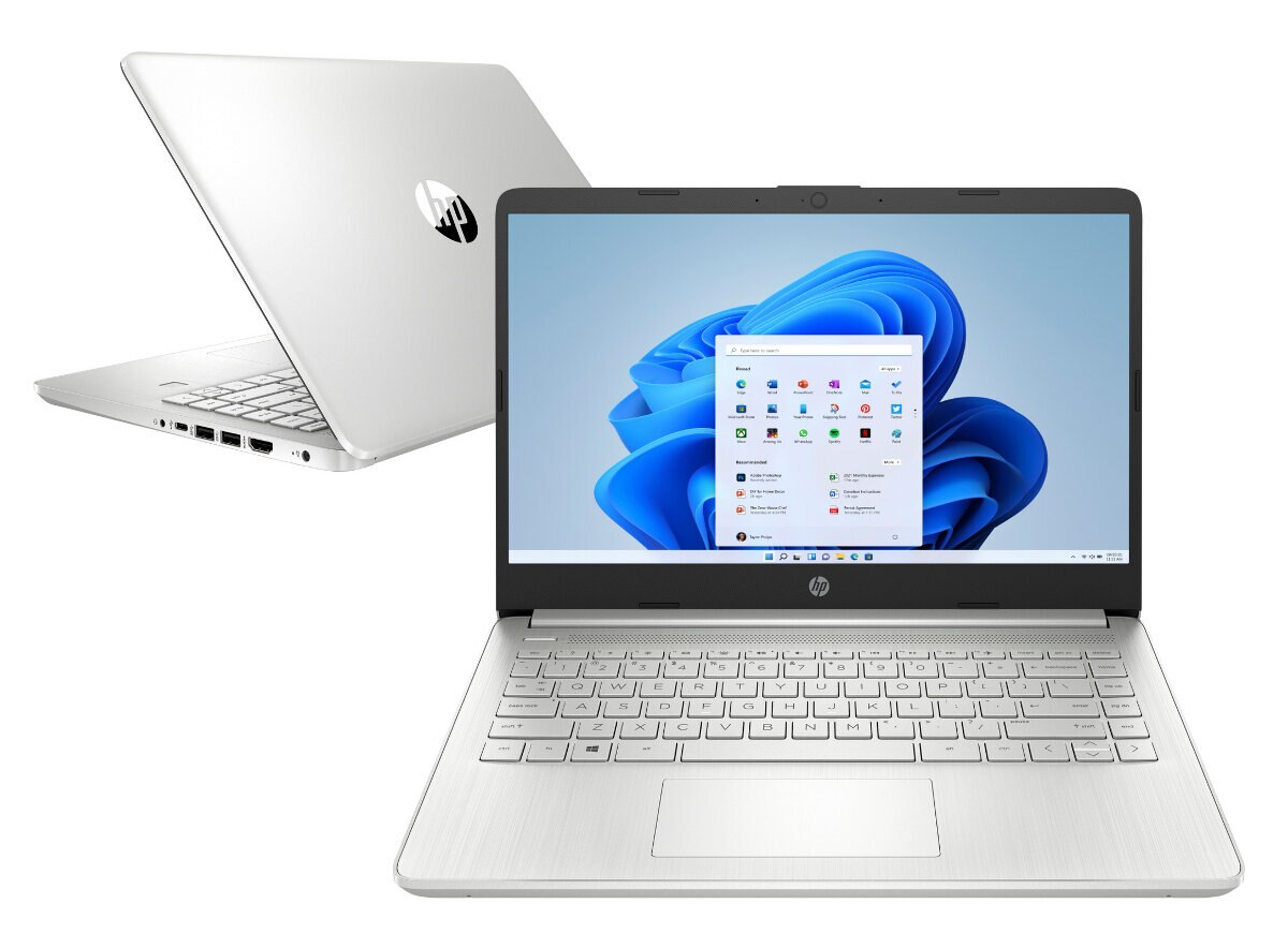 Laptop HP 14s-dq3341nw FHD Pentium Silver N6000/8GB/256GB SSD/INT/Win11H Srebrny