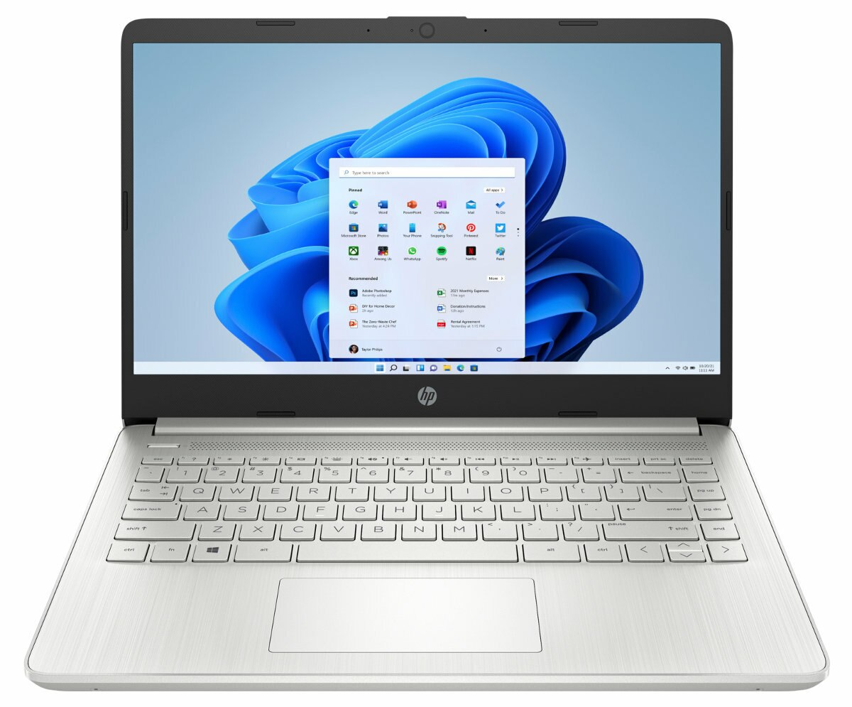 Laptop HP 14s-dq3341nw FHD Pentium Silver N6000/8GB/256GB SSD/INT/Win11H Srebrny