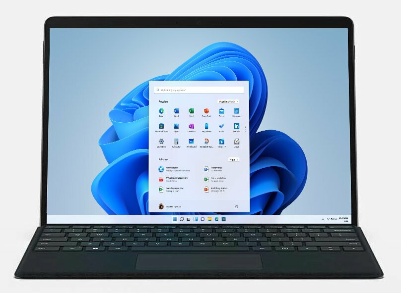 Laptop/Tablet 2w1 MICROSOFT Surface Pro 8 Dotykowy i5-1135G7/8GB/256GB SSD/INT/Win11H Platynowy 8PQ-00003 + klawiatura Surface Pro X Keyboard Czarny