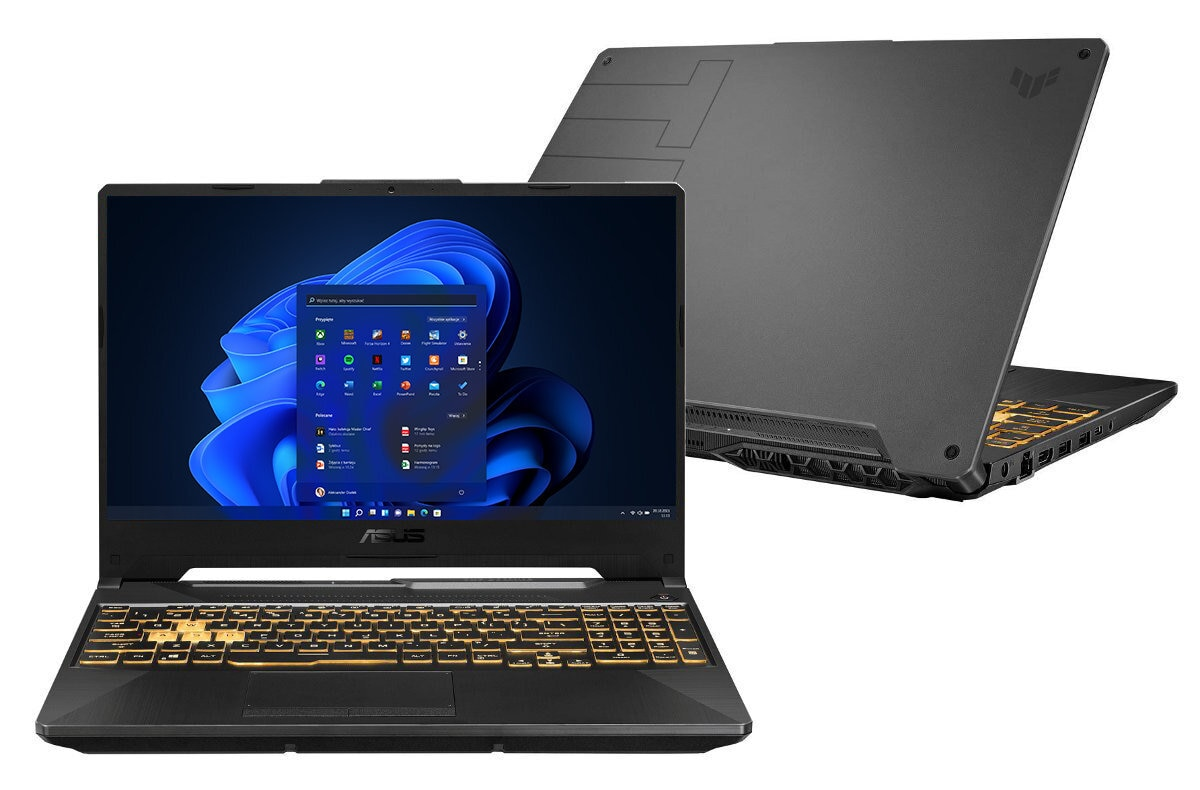 Laptop ASUS TUF Gaming F15 FX506HC-HN006W FHD i5-11400H/16GB/512GB SSD/RTX3050 4GB/Win11H Szary (Eclipse Gray)