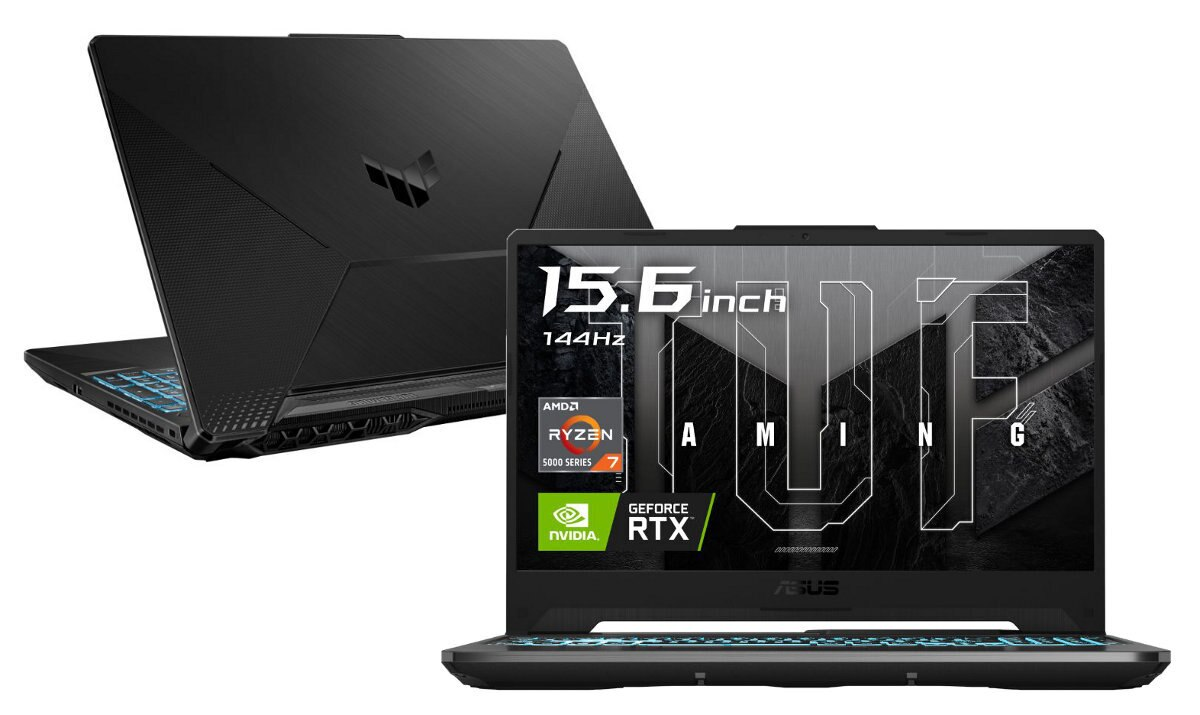 Laptop ASUS TUF Gaming A15 FA506QM-HN008 FHD Ryzen 7 5800H/16GB/512GB SSD/RTX3060 6GB Czarny (Graphite Black)