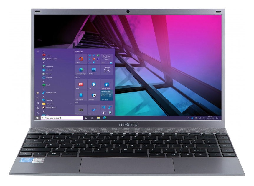 Laptop MAXCOM Office mBook14 FHD Celeron J4125/8GB/256GB SSD/INT/Win10H Ciemnoszary (Dark Grey)