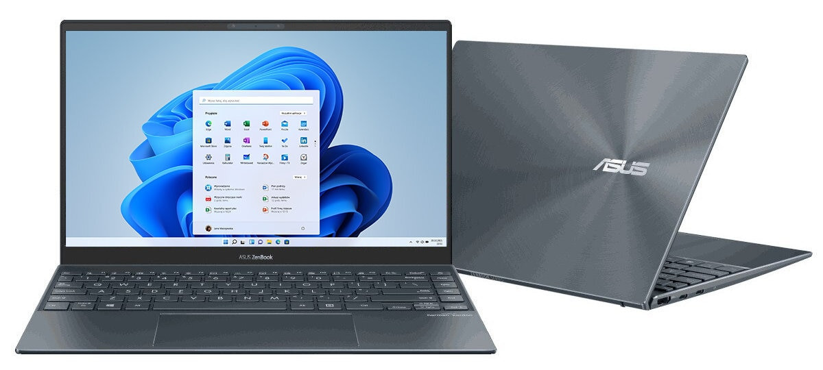 Laptop ASUS ZenBook 13 UX325EA-KG630W OLED FHD i7-1165G7/16GB/512GB SSD/INT/Win11H Szary (Pine Grey)