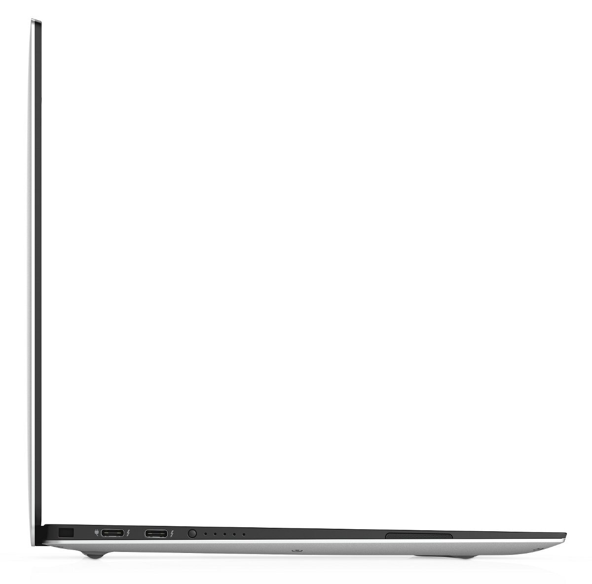 Widok z boku laptopa z zamkniętym ekranem.