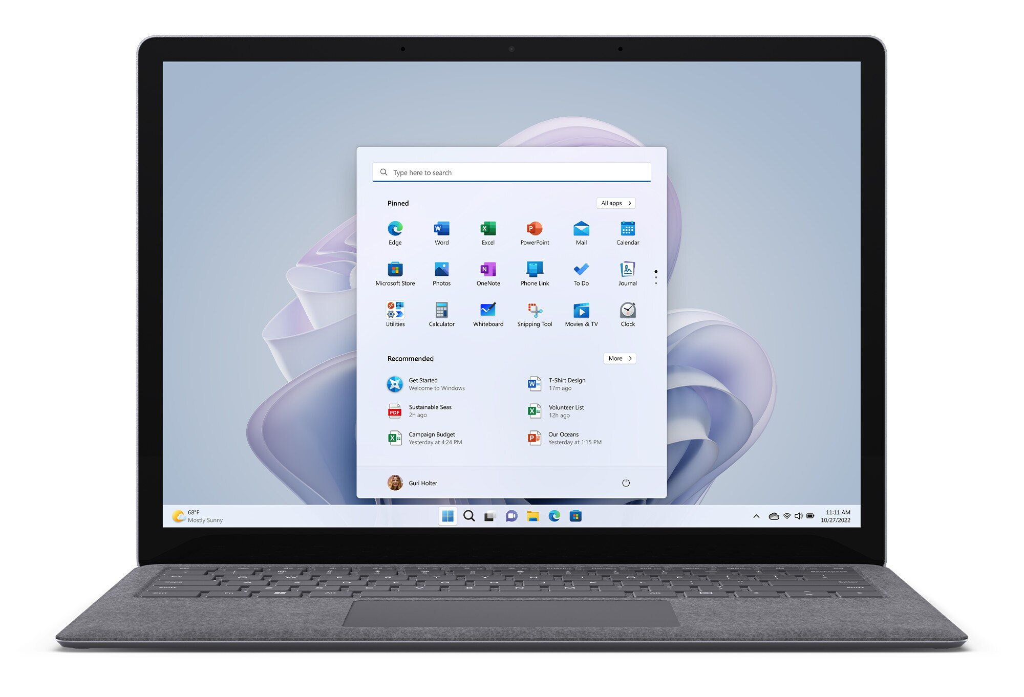 Laptop MICROSOFT Surface Laptop 5 13.5 Dotykowy i5-1235U/16GB/512GB SSD/INT/Win11H Platynowy