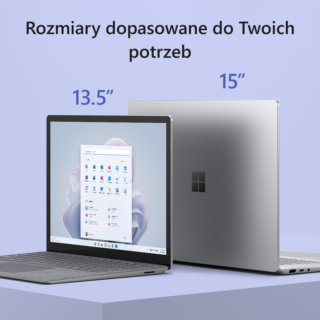 Laptop MICROSOFT Surface Laptop 5 13.5 Dotykowy i5-1235U/16GB/512GB SSD/INT/Win11H Platynowy