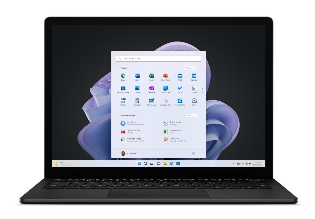 Laptop MICROSOFT Surface Laptop 5 13.5 Dotykowy i7-1255U/16GB/512GB SSD/INT/Win11H Czarny Matowy