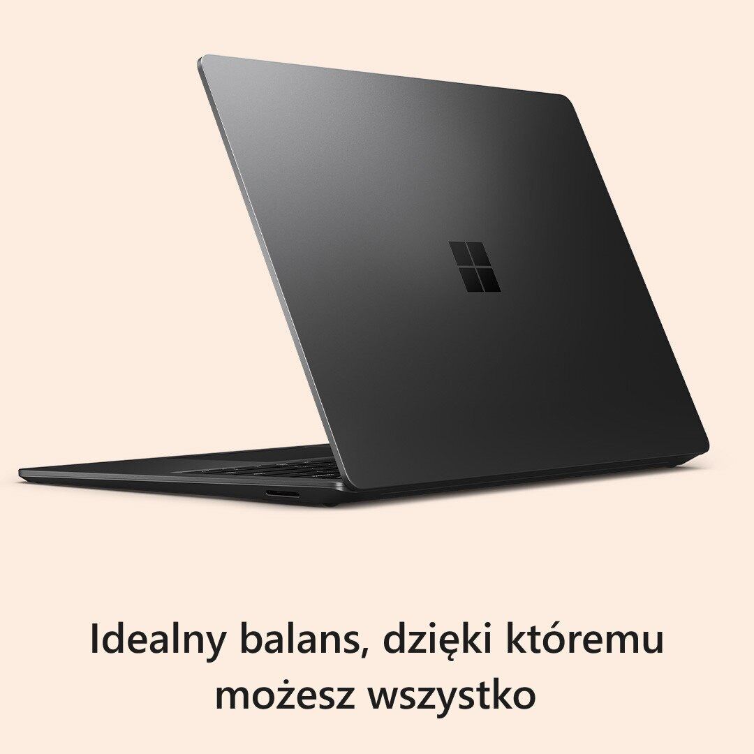 Laptop MICROSOFT Surface Laptop 5 13.5 Dotykowy i7-1255U/16GB/512GB SSD/INT/Win11H Czarny Matowy