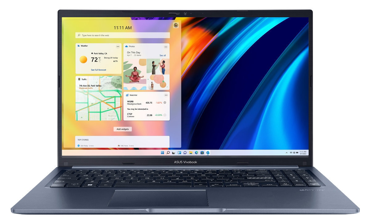 Laptop ASUS D1502IA-BQ077X FHD Ryzen 5 4600H/16GB/512GB SSD/INT/Win11Pro Niebieski (Quiet Blue)