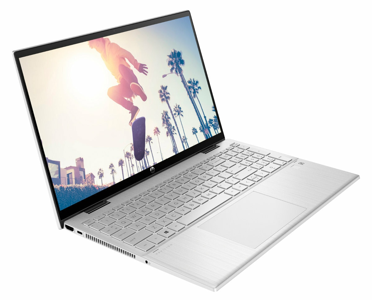 Laptop/Tablet 2w1 HP Pavilion x360 Convertible 15-er1041nw FHD Dotykowy i5-1235U/16GB/512GB SSD/INT/Win11H Srebrny (Natural Silver)