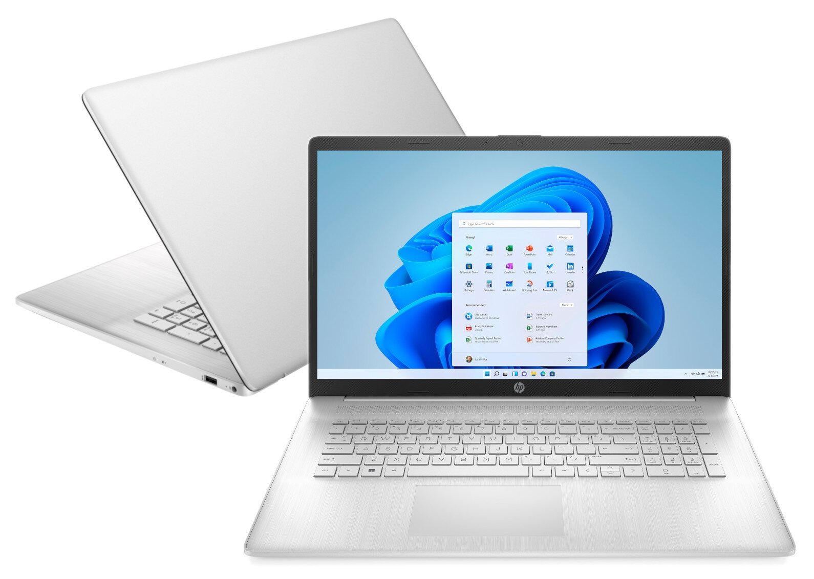 Laptop HP 17-cn2001nw FHD i7-1255U/16GB/512GB SSD/INT/Win11H Srebrny