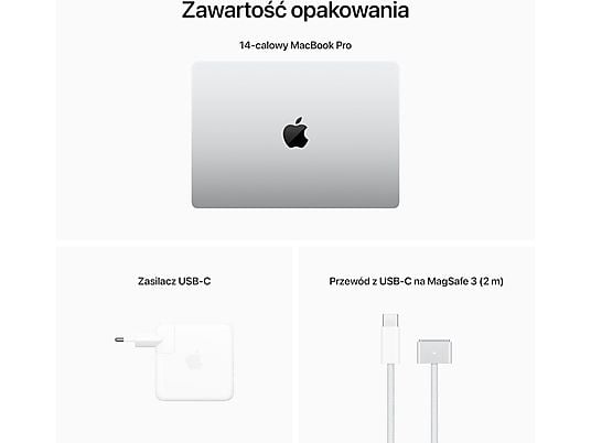 Laptop APPLE MacBook Pro 14 M2 Pro/16GB/1TB SSD/macOS Srebrny MPHJ3ZE/A